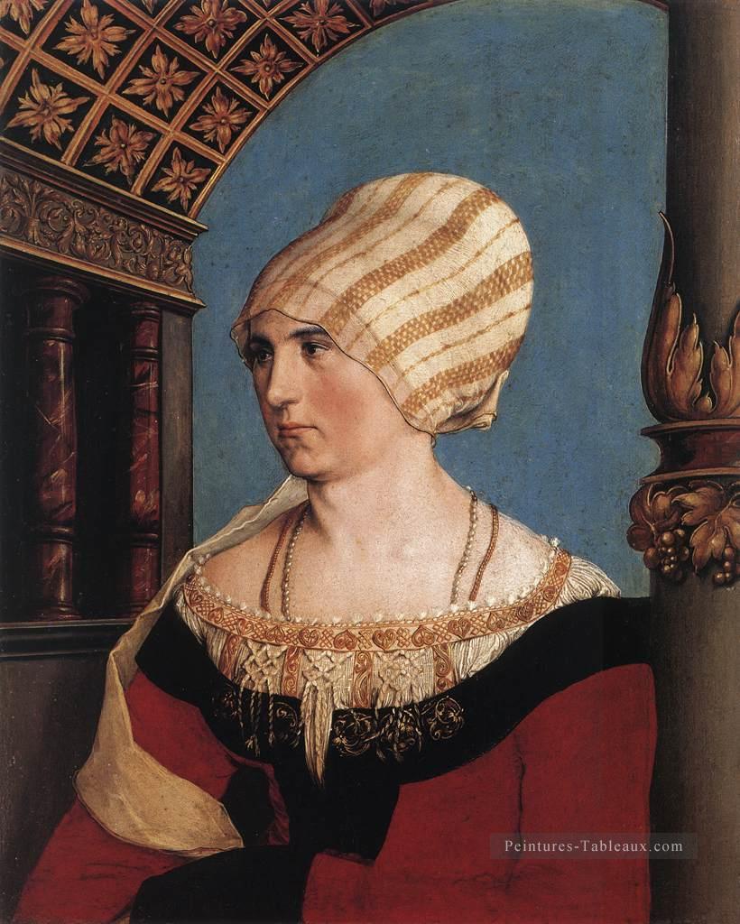 Portrait de Dorothea Meyer née Kannengiesser Renaissance Hans Holbein la Jeune Peintures à l'huile